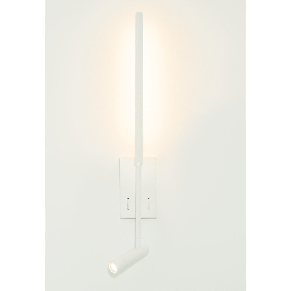 Applique ZAMBELIS 2,5+5W DESIGN Blanc Mat 23040