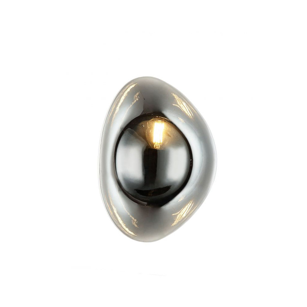 Applique ZAMBELIS E14 DESIGN Noir Sable et Chrome Sans Source 22048