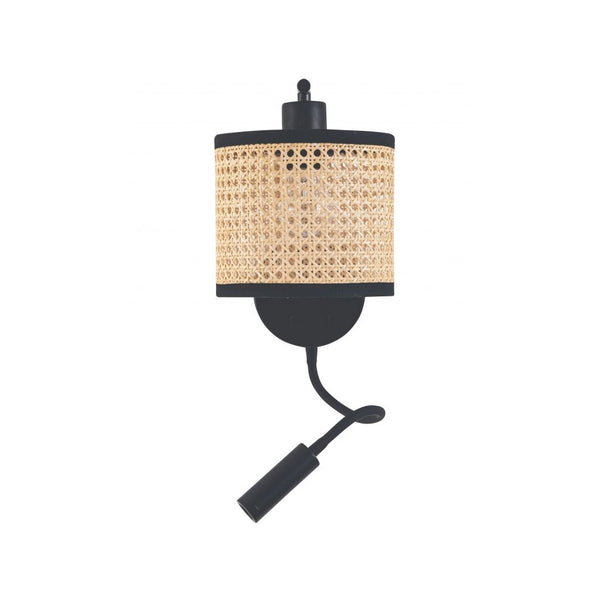 Applique ZAMBELIS E27 DESIGN Noir Mat Sans Source 20355