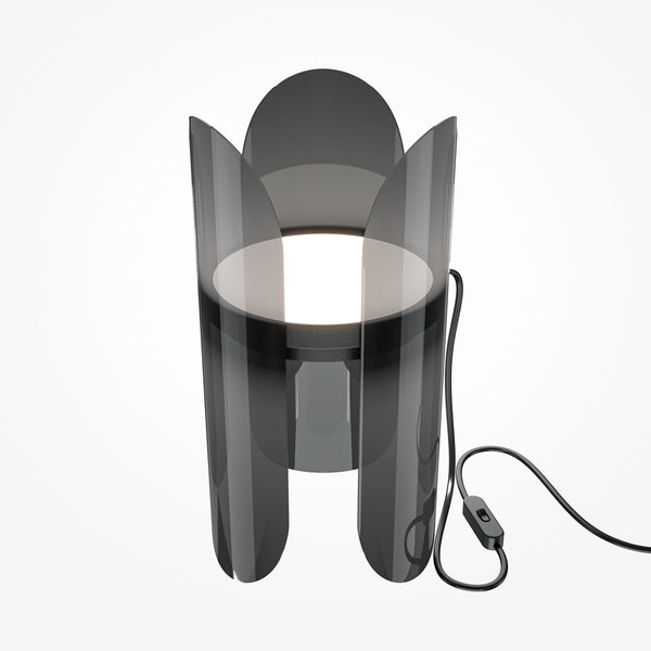 Insight black bedside lamp
