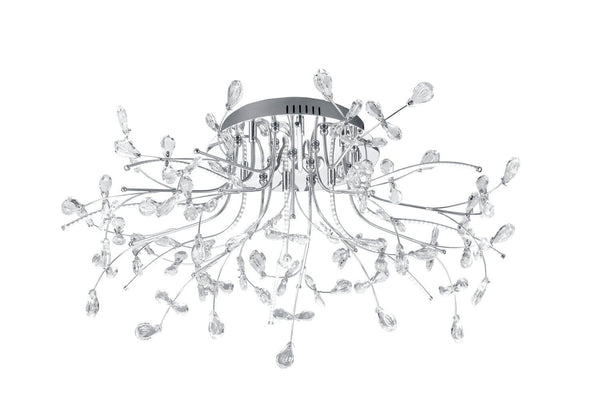 Plafonnier LED | Crystal Chromé Ø 77 cm
