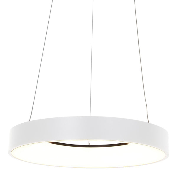 Ringlede white pendant light