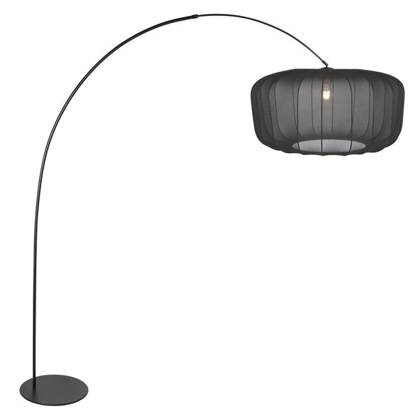 Lampadaire salon | Anne-Curve Noir Ø60 cm