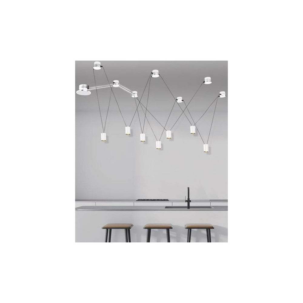 Base ZAMBELIS D100 3W Dimmable DESIGN Blanc Sable Sans Driver 19151
