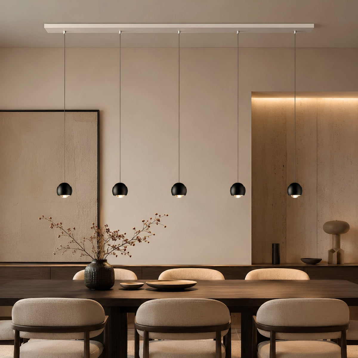 Suspension de table LED Beam, longueur 160 cm