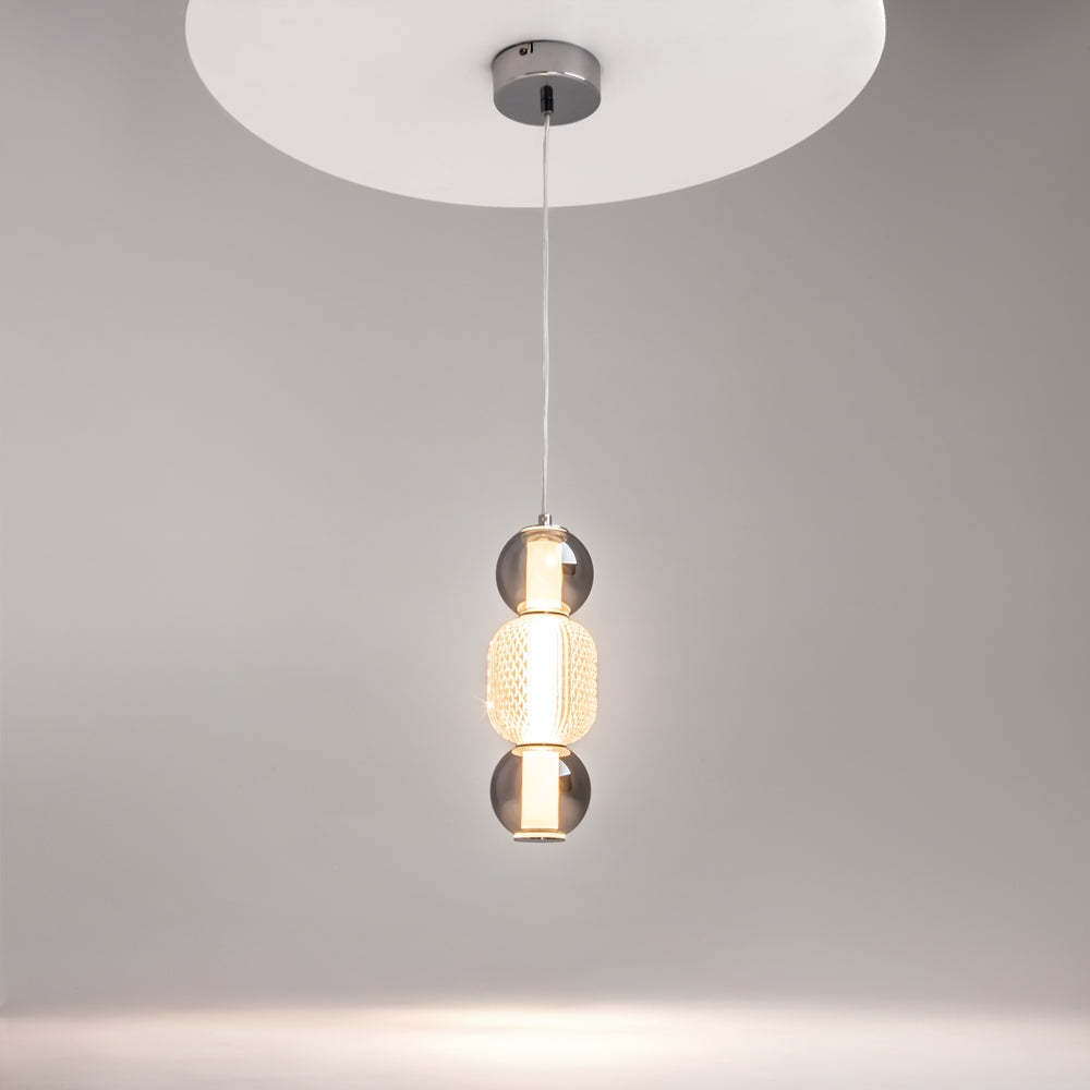 Drop Suspension luminaire argenté