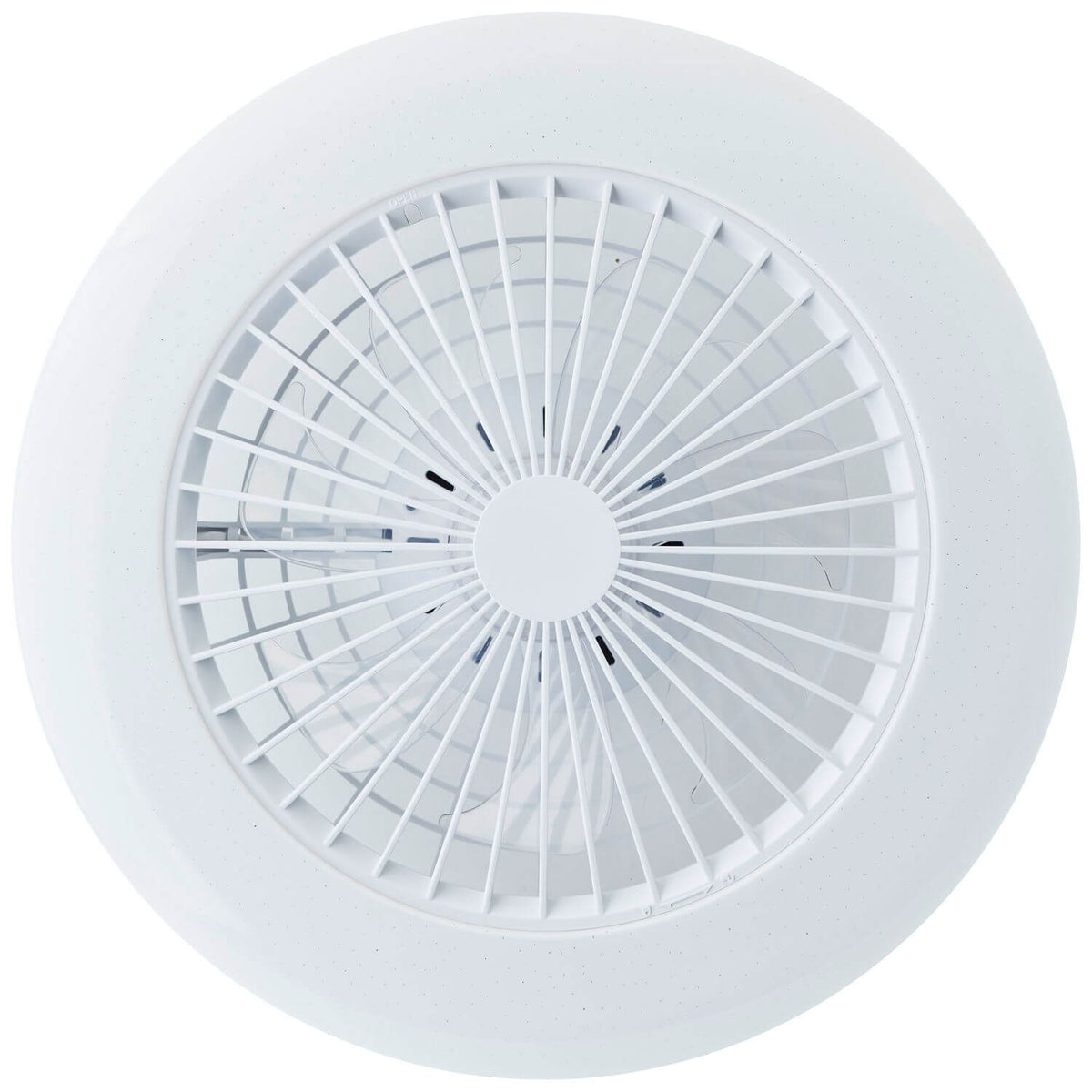 Ventilateur de plafond lumineux Salerno blanc