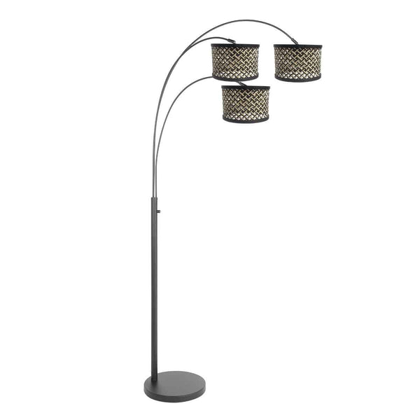 Sparkled Light black floor lamp