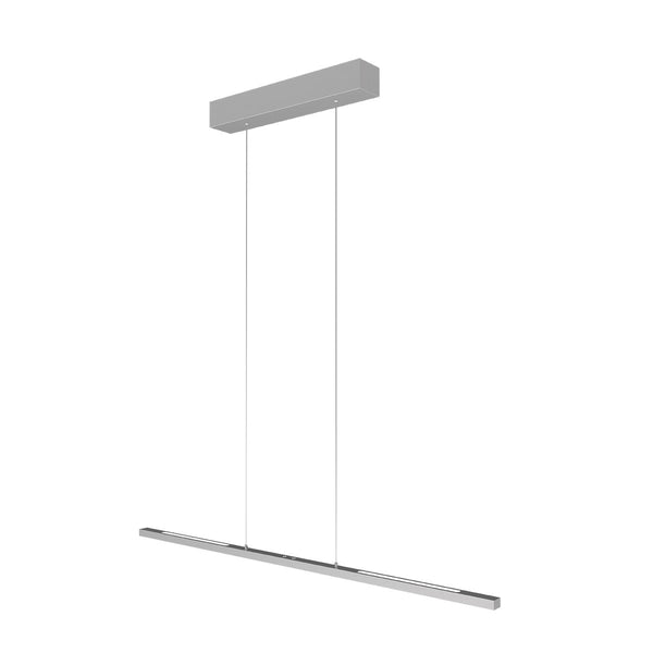 Silver strip pendant light