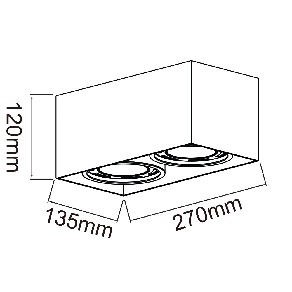 Spot plafond Cardi II
