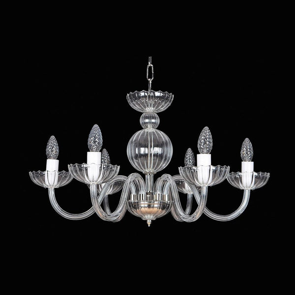 Clear glass chandelier EL251600