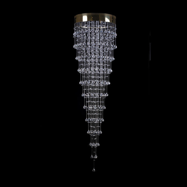 Crystal spiral pendant light L449CE