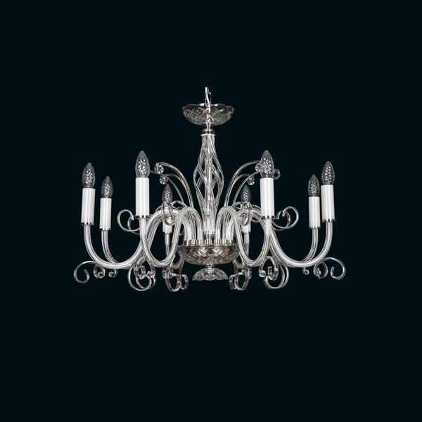 EL416800 transparent glass chandelier