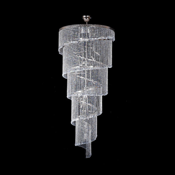 AL178 spiral crystal pendant light