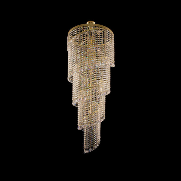 TX515000006 crystal spiral pendant light