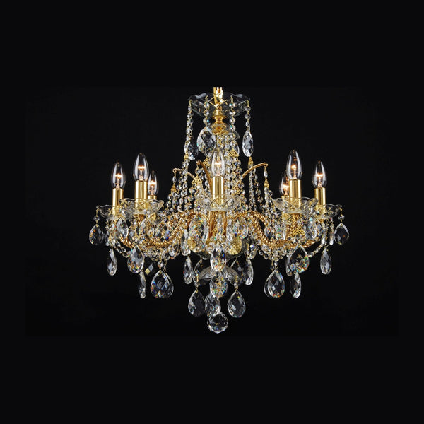 LLCH08-COATED-CRYSTAL-D Crystal Chandelier