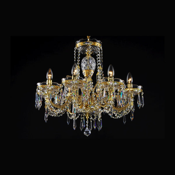 LLCH08-CRYSTAL-GOLD crystal chandelier