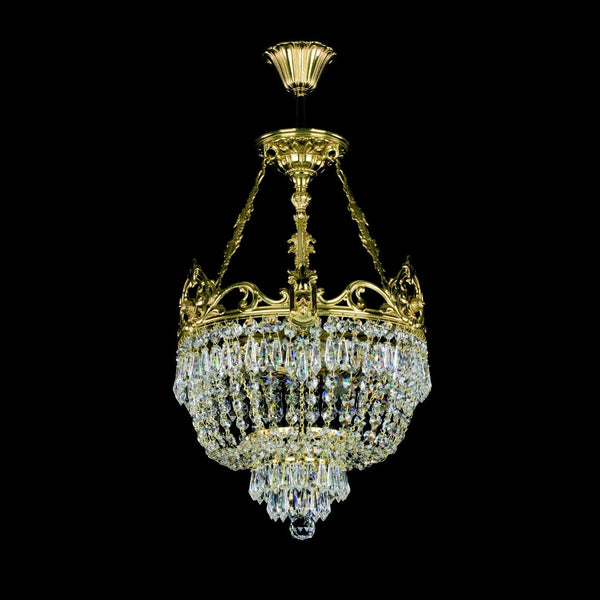 Brass chandelier L16207CHCLN