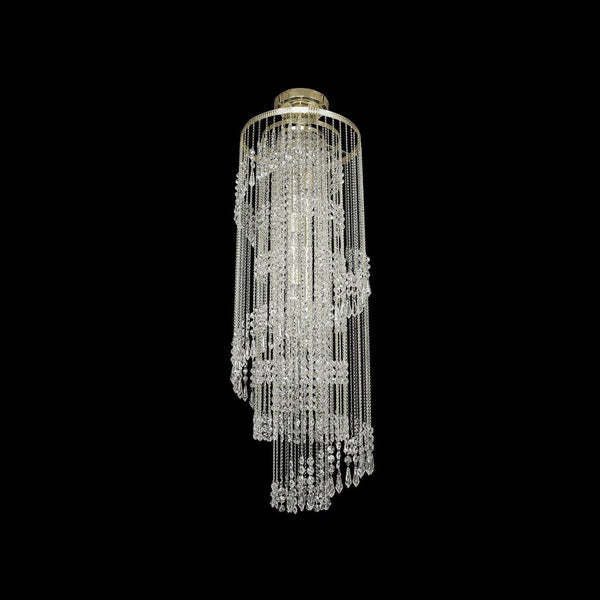 TX504000004 crystal spiral pendant light