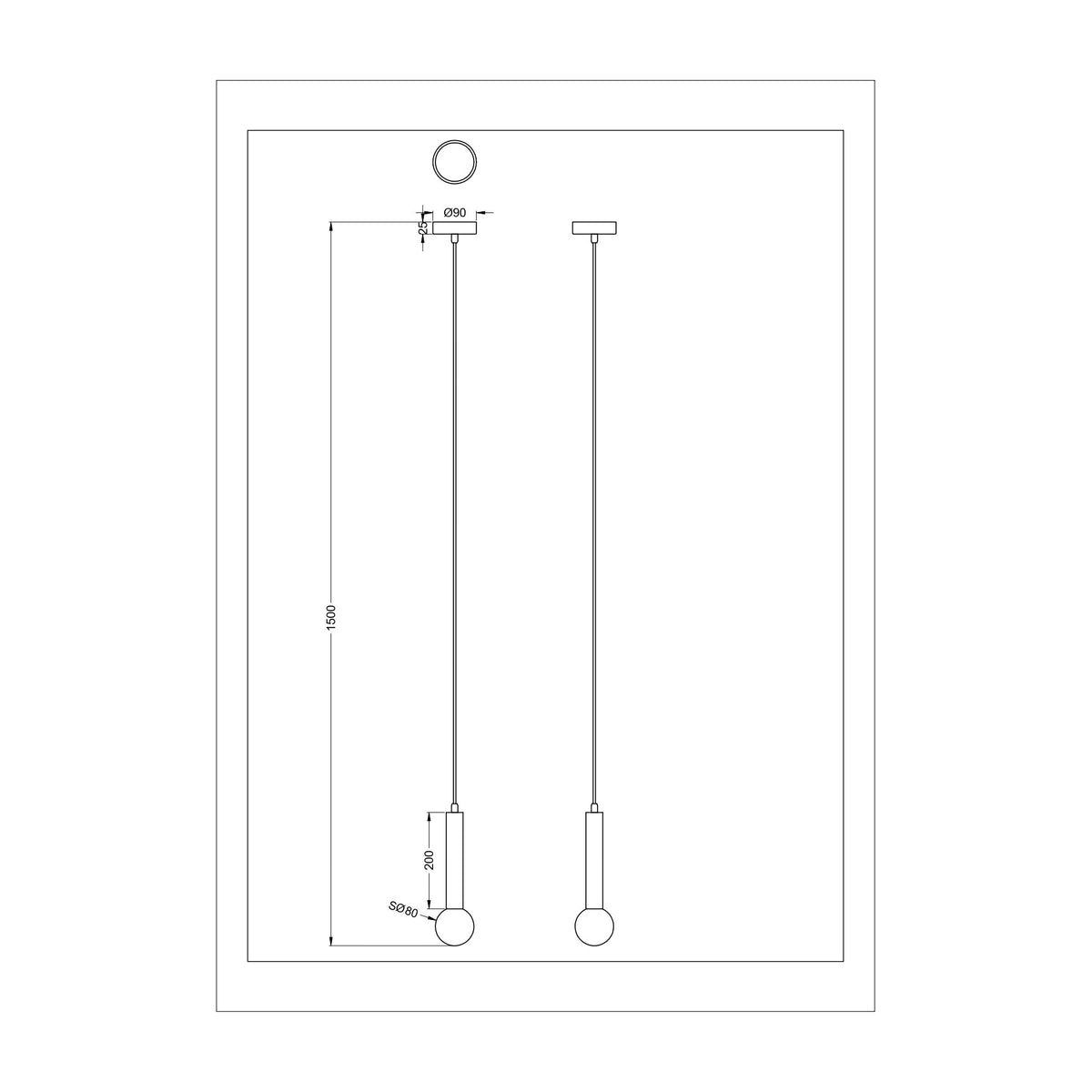 Suspension luminaire | Freya Dorée
