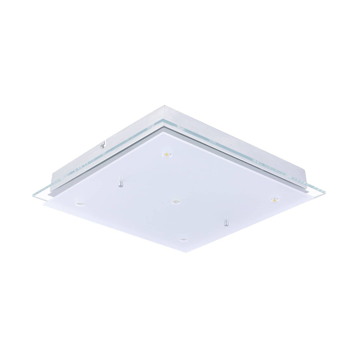 Applique murale Fres 2 chromée, verre, L 38 cm