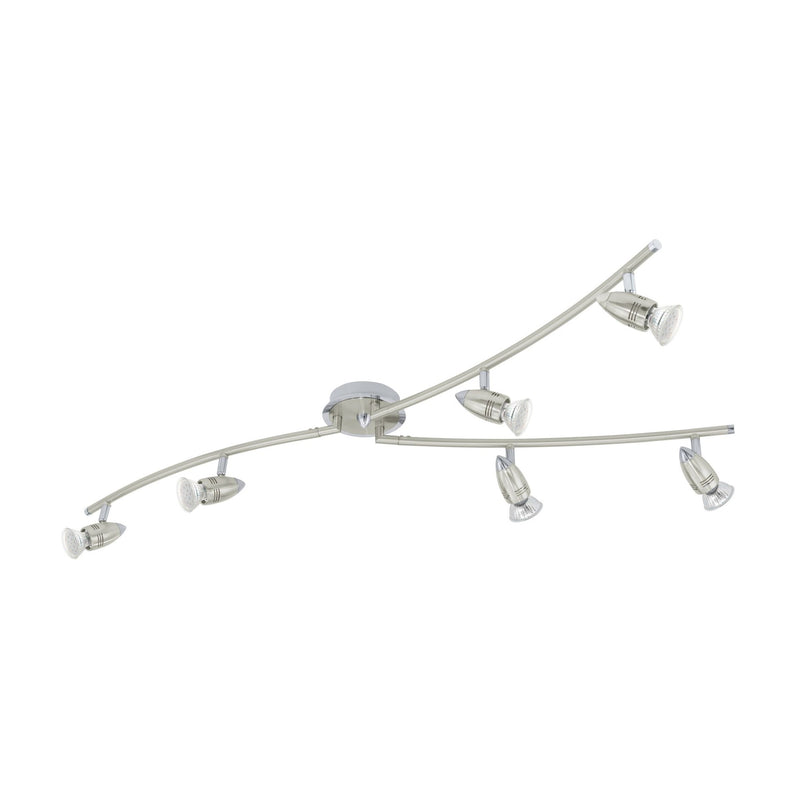 Spot Magnum nickel satiné, L 105 cm