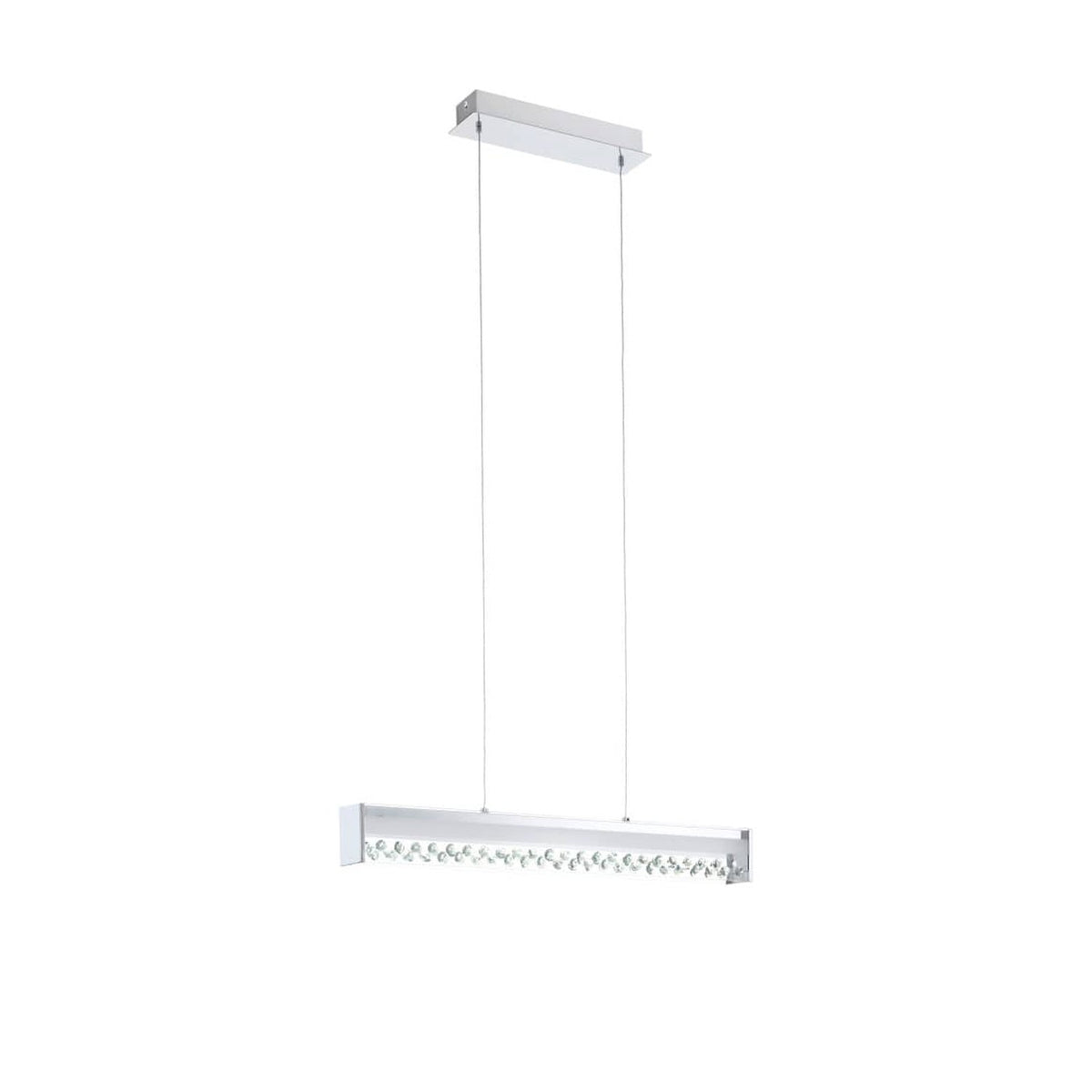 Suspension Filana chromée, cristal