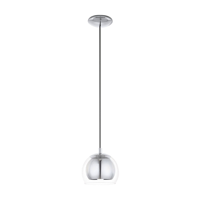 Suspension Rocamar chromée, verre (94592)