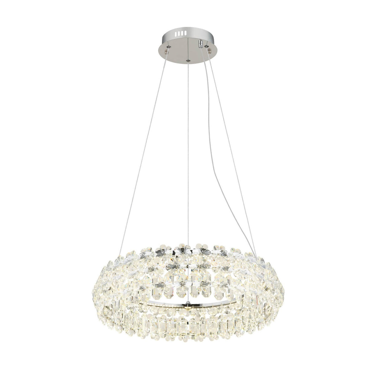 Suspension Diann chromée