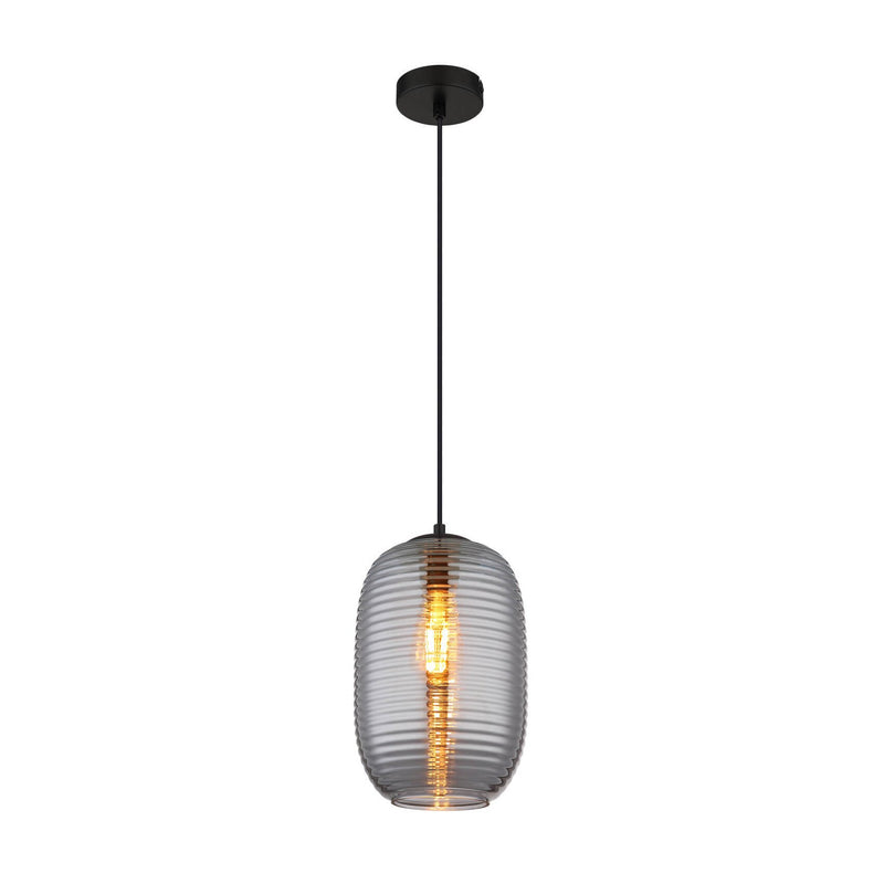 Suspension Jefrey noire mat (15794H)