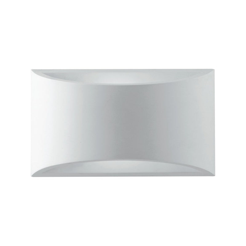 Applique murale Astron blanche, plâtre