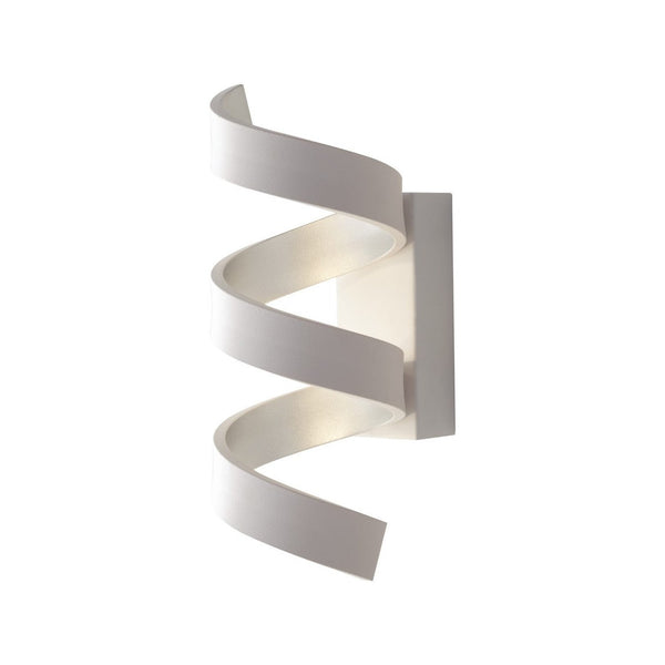 Applique murale Helix blanche et argentée