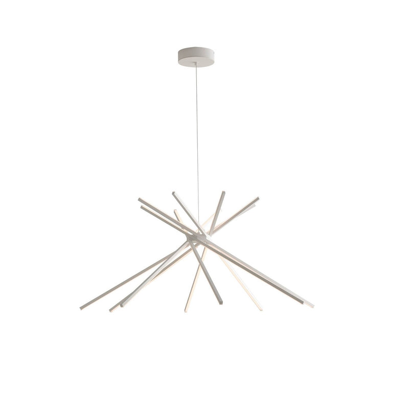 Suspension Shanghai blanche, H 160 cm (LED-SHANGHAI-S8-BCO)