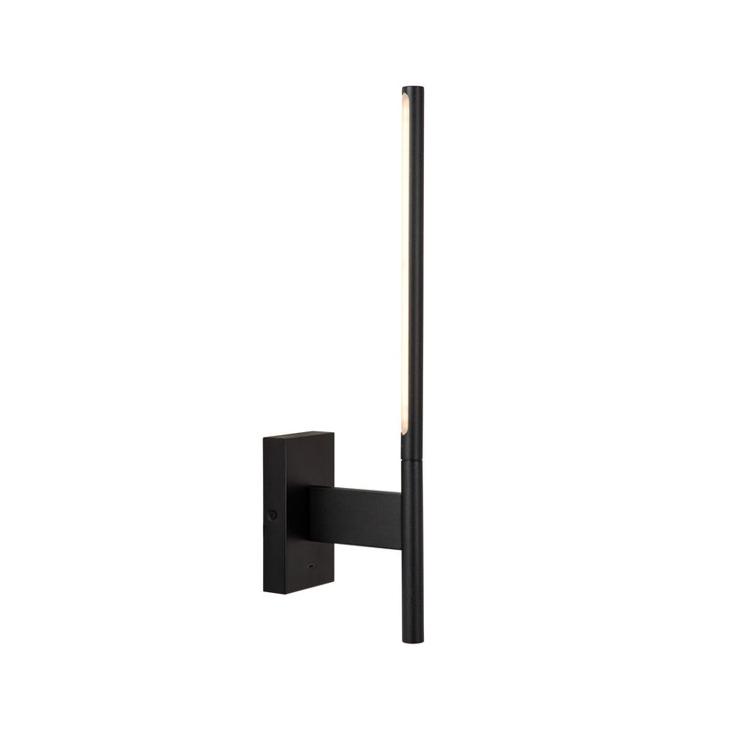 Applique murale Finan noire, H 48 cm