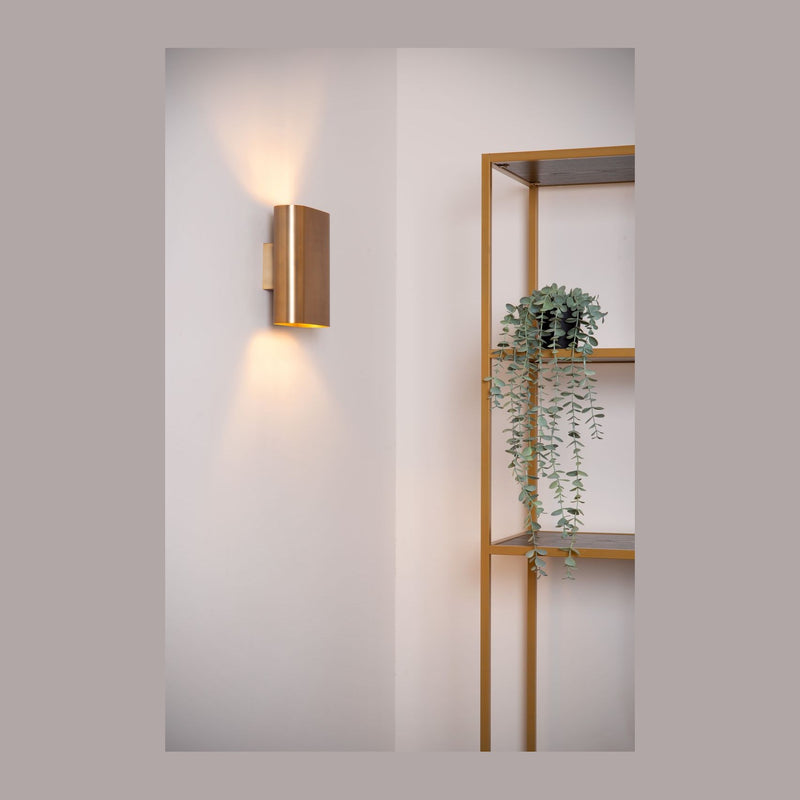 Applique murale Ovalis 2 lumières dorée mat