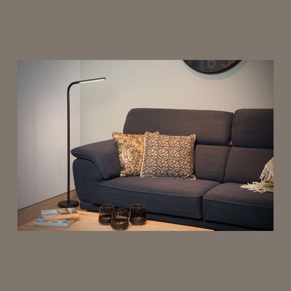 Lampadaire Gilly noir, H 153 cm