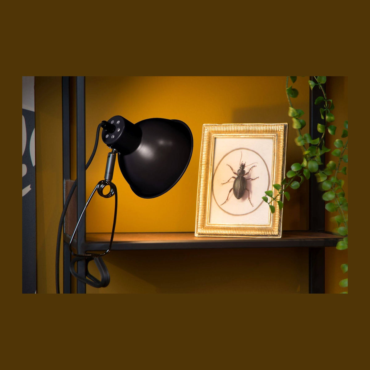 Lampe de bureau Moys noire