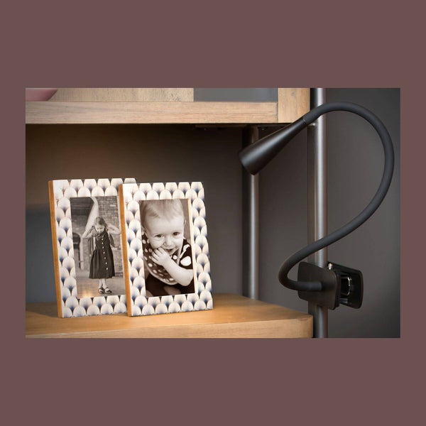 Lampe de bureau Zozy noire, H 53,5 cm