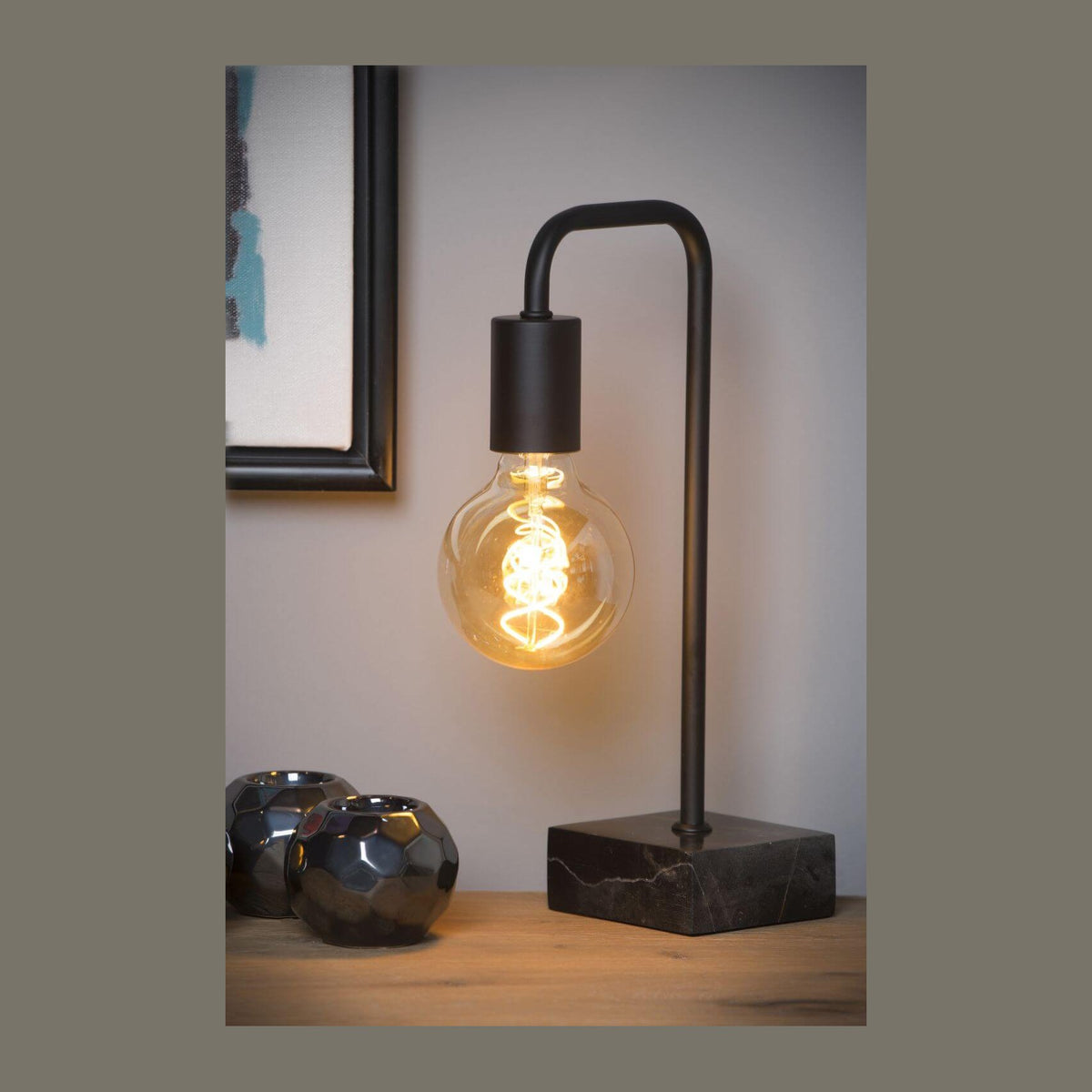 Lampe à poser Lorin noire