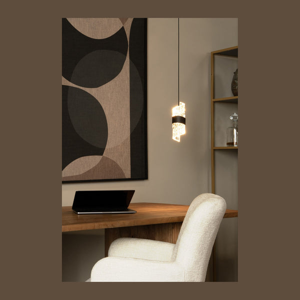 Suspension Kligande noire, H 70 cm (13496/07/30)