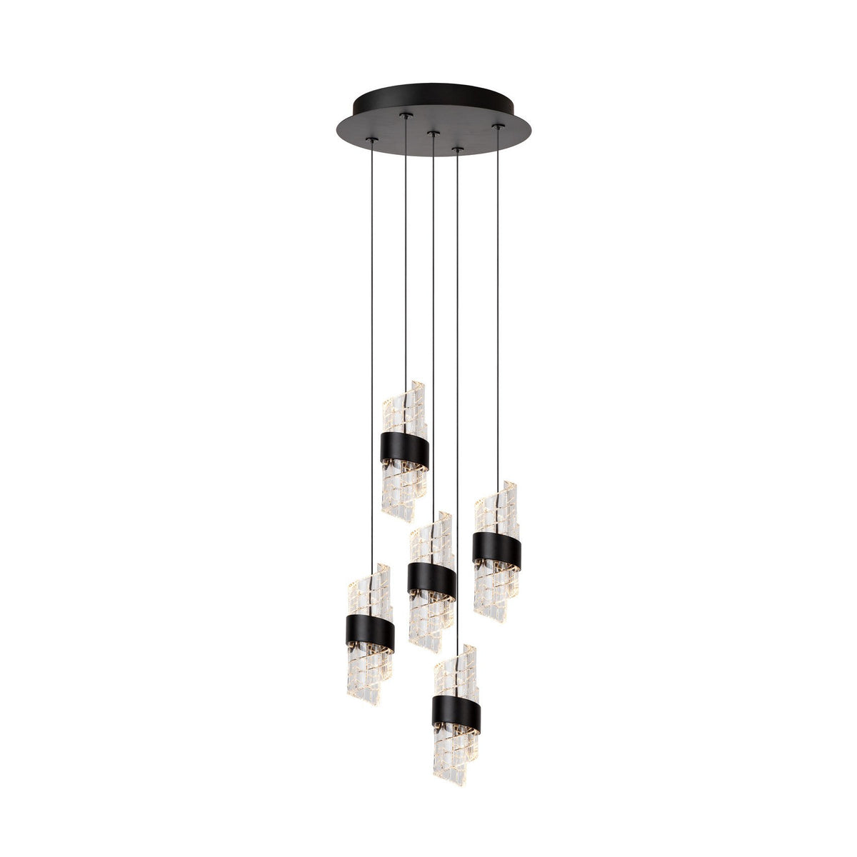 Suspension Kligande noire, H 70 cm (13496/36/30)