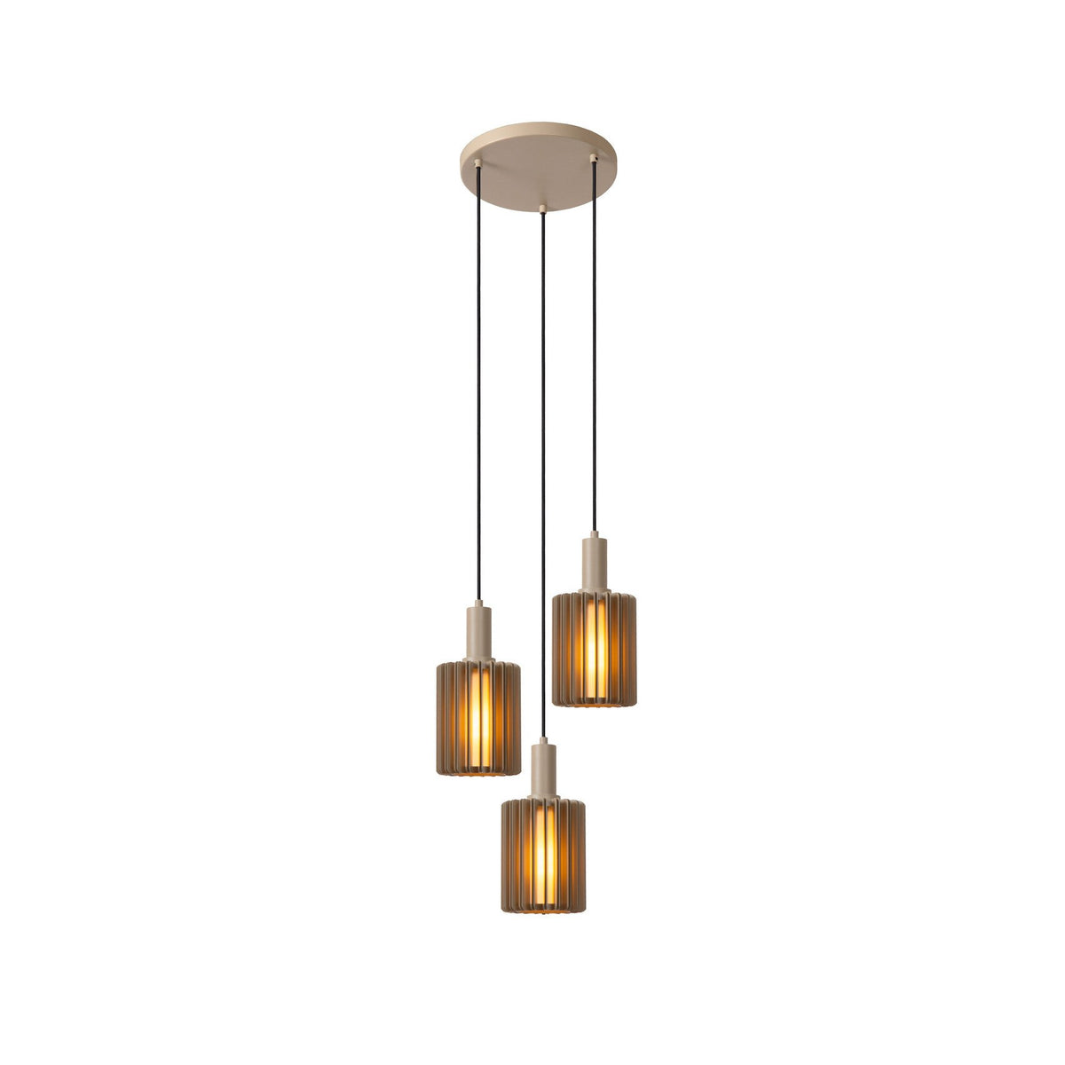 Suspension Lambres 3 lumières noire (45410/13/41)