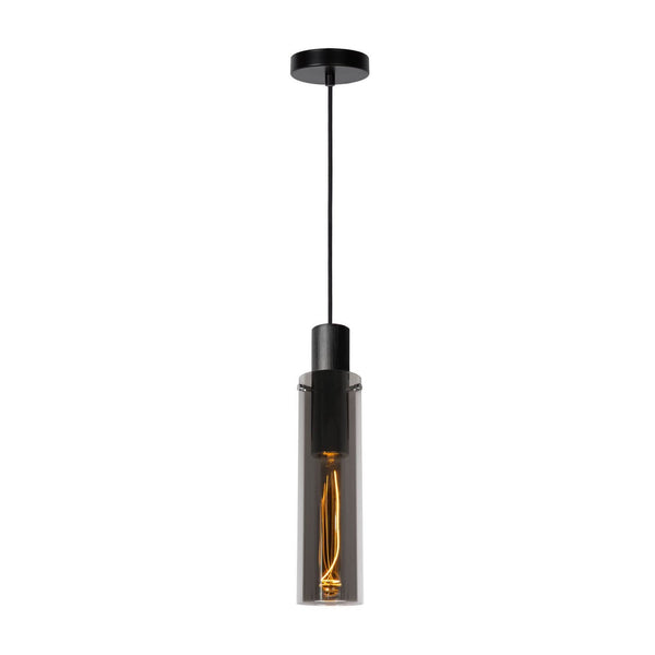 Suspension Orlando fumée et grise, verre