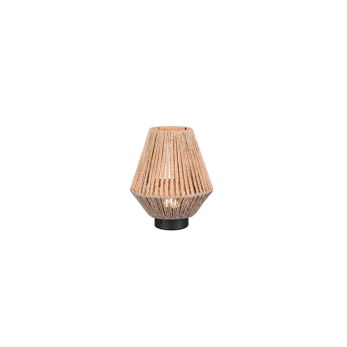 Lampe à poser Lira marron, papier