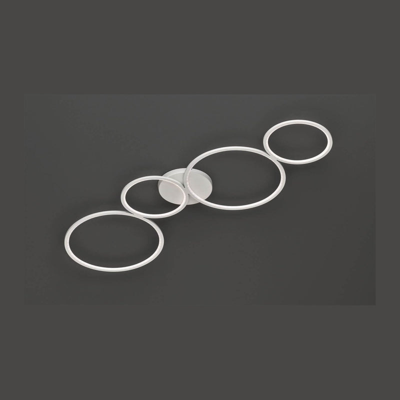 Plafonnier Rondo blanc mat, L 97 cm