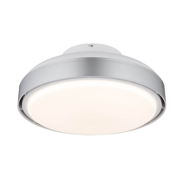 Ventilateur de plafond lumineux Carney blanc mat (03667SI)