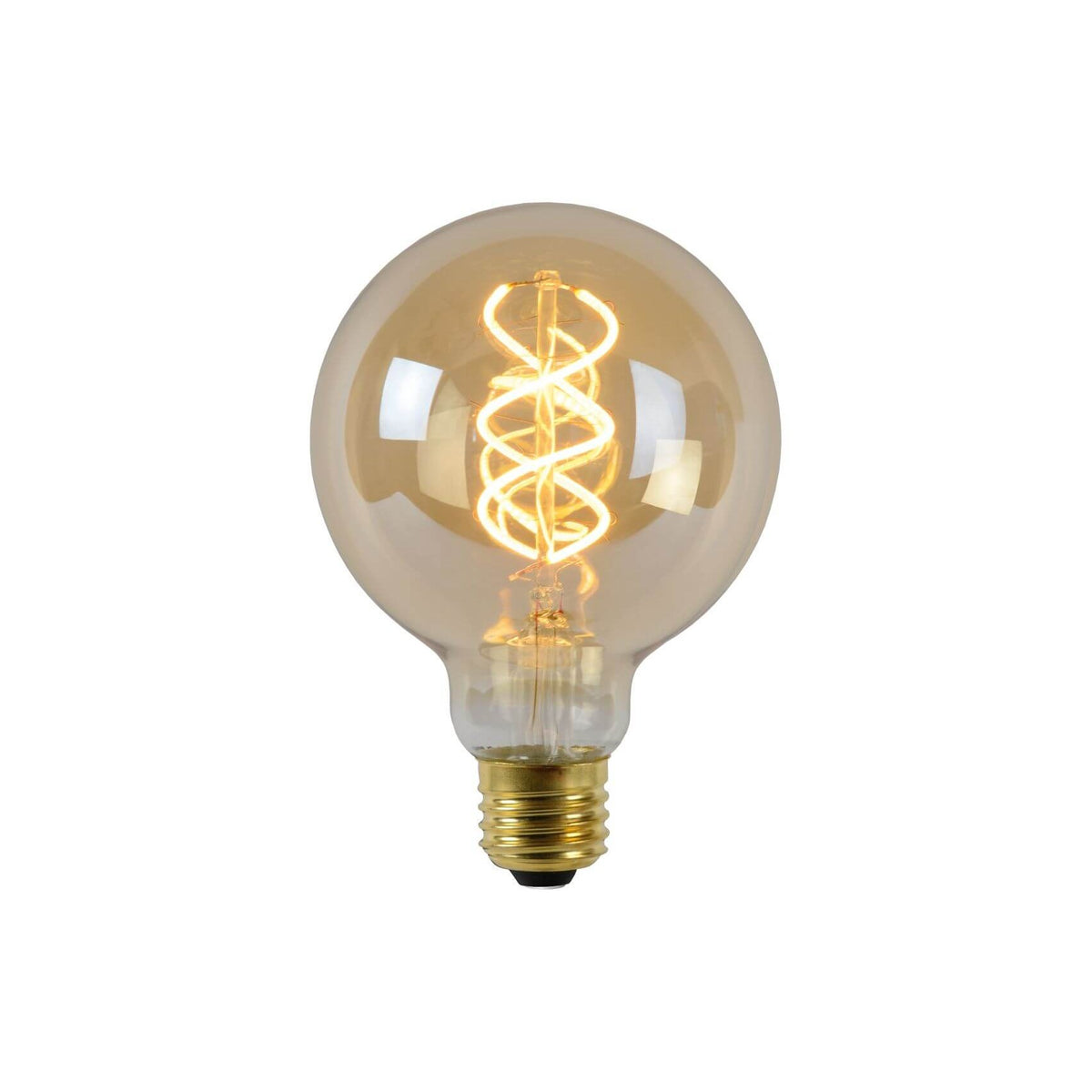 Ampoule LED E27 globe à filament ambrée, 5 W | Lucide (49032/05/62)
