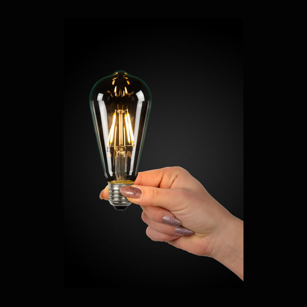 Ampoule LED E27 à filament transparente, 7 W | Lucide (49084/07/60)