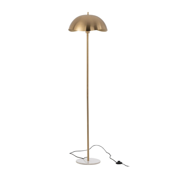 Gold Metal and Marble Floor Lamp