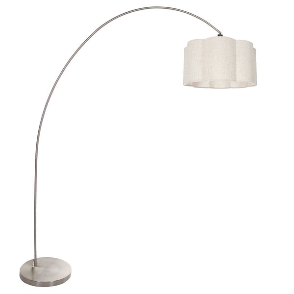 Lampadaire salon | FloraWave Argenté Ø40 cm